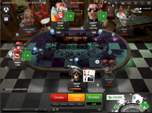 Unibet virtuális póker asztala